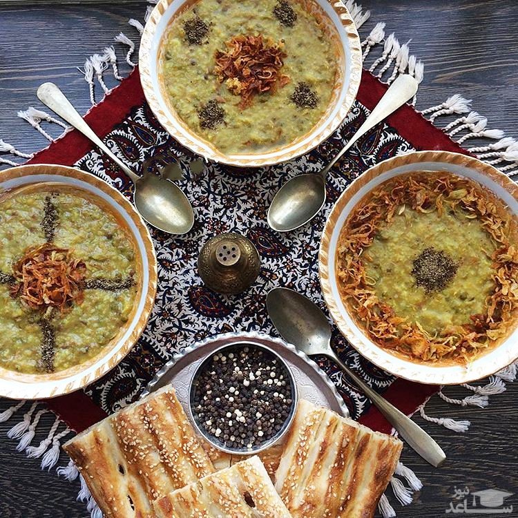 دستور پخت آش عباسعلی کرمانشاه