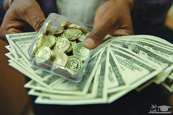قیمت سکه و دلا‌ر در سراشیبی
