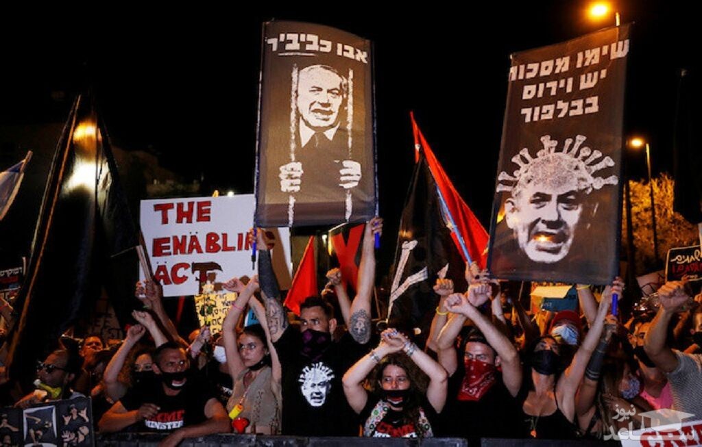 تظاهرات علیه تمدید نخست‌وزیری نتانیاهو در فلسطین اشغالی