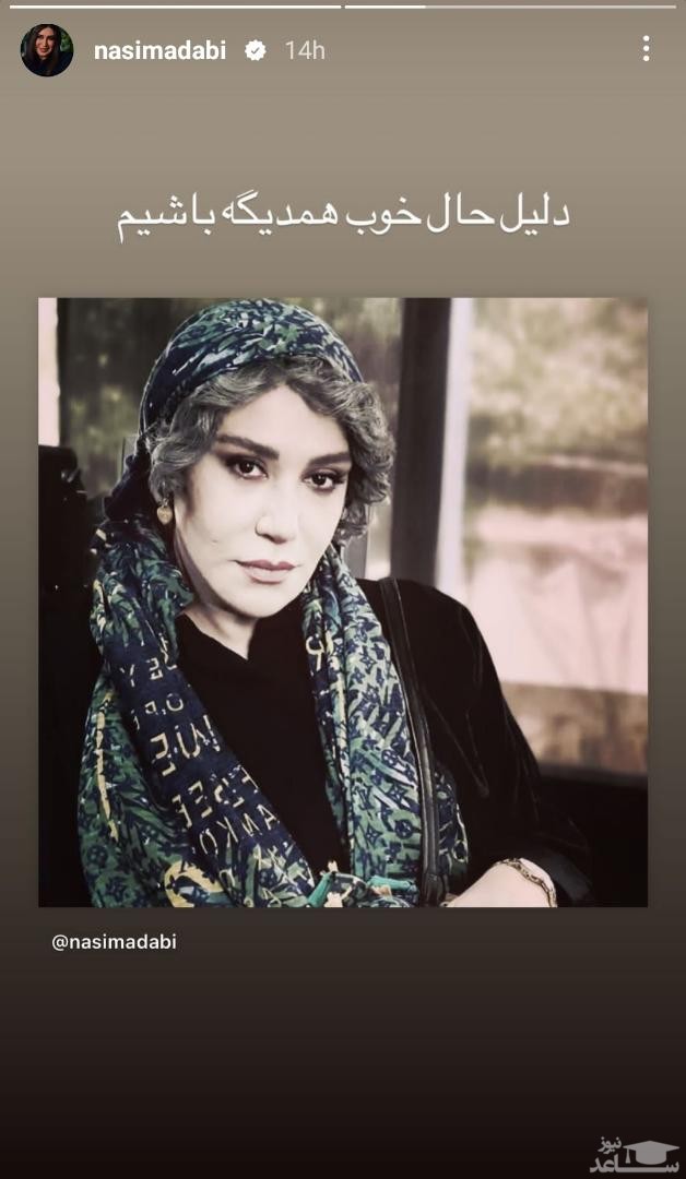 پوستر چهره غم زده نسیم ادبی