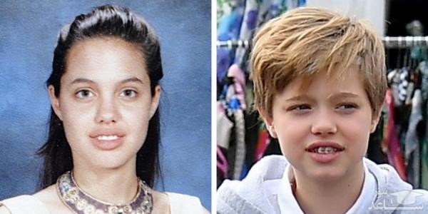 شباهت جالب ستاره های هالیوودی به فرزندان شان