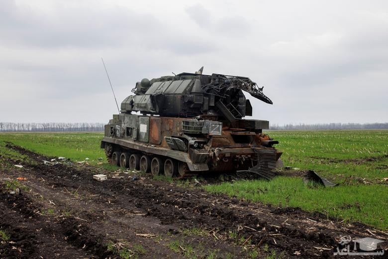 ادوات نظامی منهدم شده روسیه در اوکراین/ رویترز