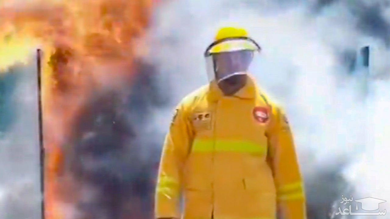 (فیلم) توپی که به سرعت آتش را خاموش می‌کند