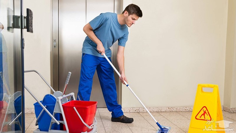نظافت راه پله