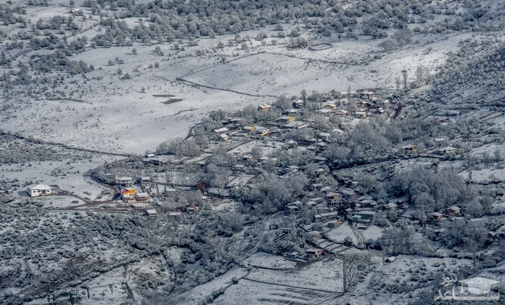 (عکس) برف زمستانی در بهار مازندران