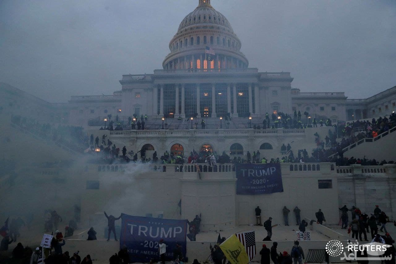(فیلم) مرگ یک زن در حوادث کنگره آمریکا