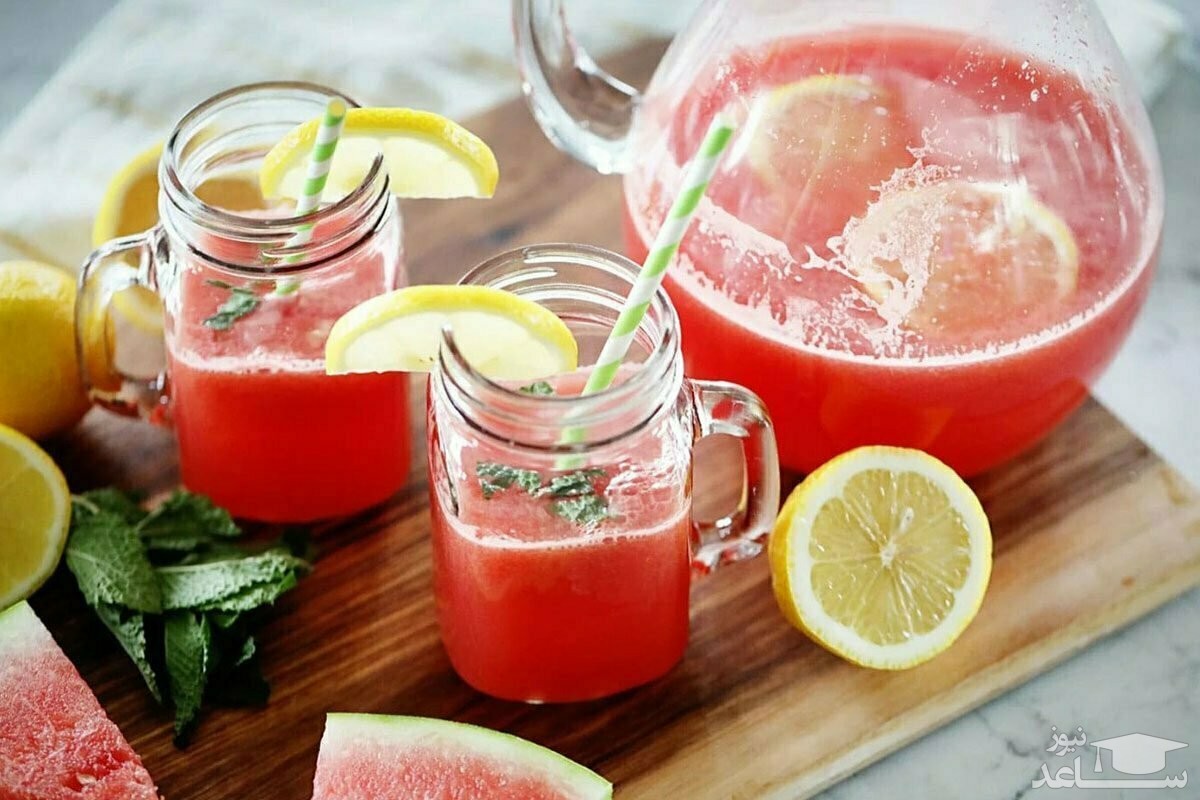 روش تهیه نوشیدنی هندوانه و لیموی لذیذ