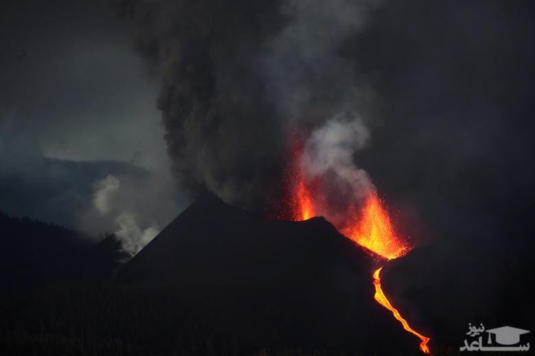 آتشفشان جزیره "لاپالما" در اسپانیا/ رویترز