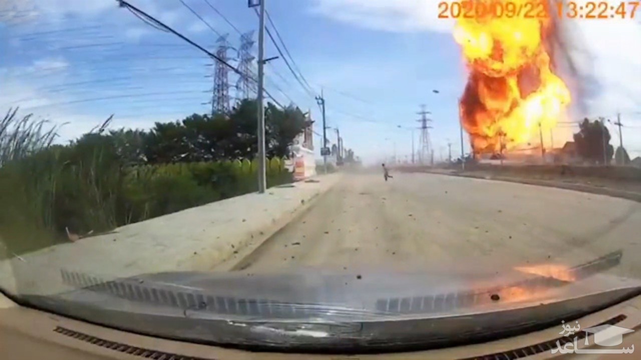 (فیلم) انفجار مهیب خط لوله گاز با سه کشته 