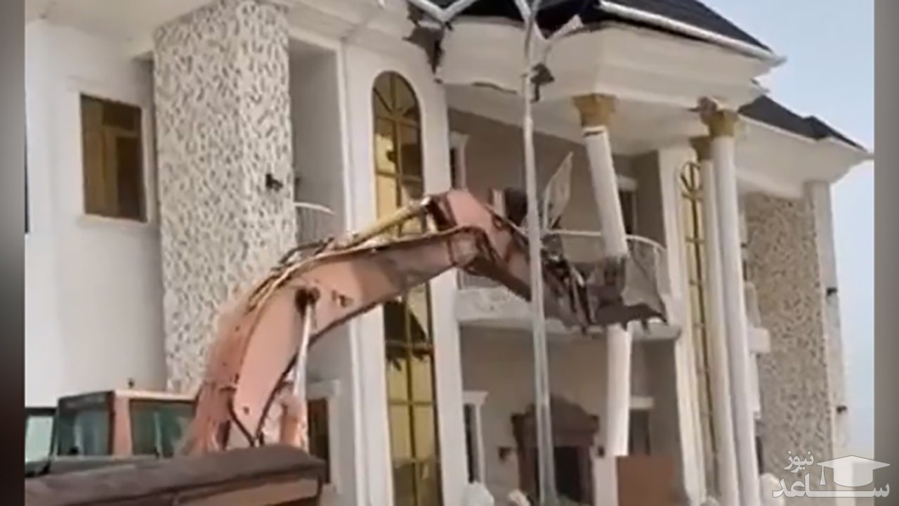 (فیلم) تخریب یک ساختمان گران قیمت در پی طلاق