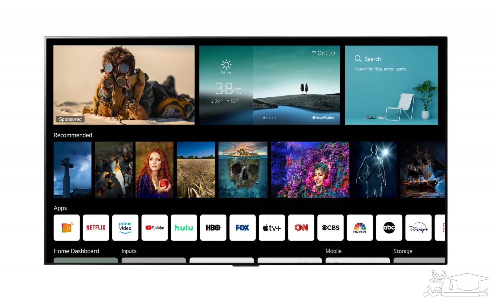 تلویزیون ال ای دی 4K ال جی مدل UP8150 سایز 55 اینچ