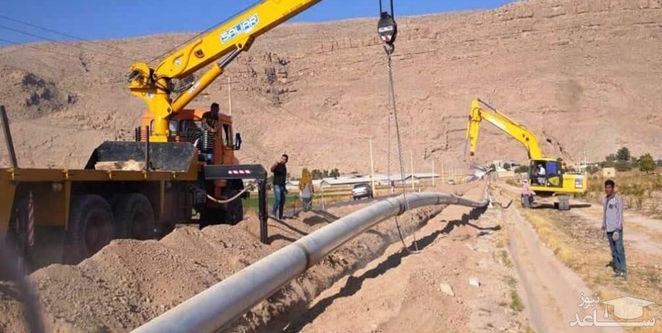 اجرای کیلومترها خط لوله آبرسانی در استان خوزستان