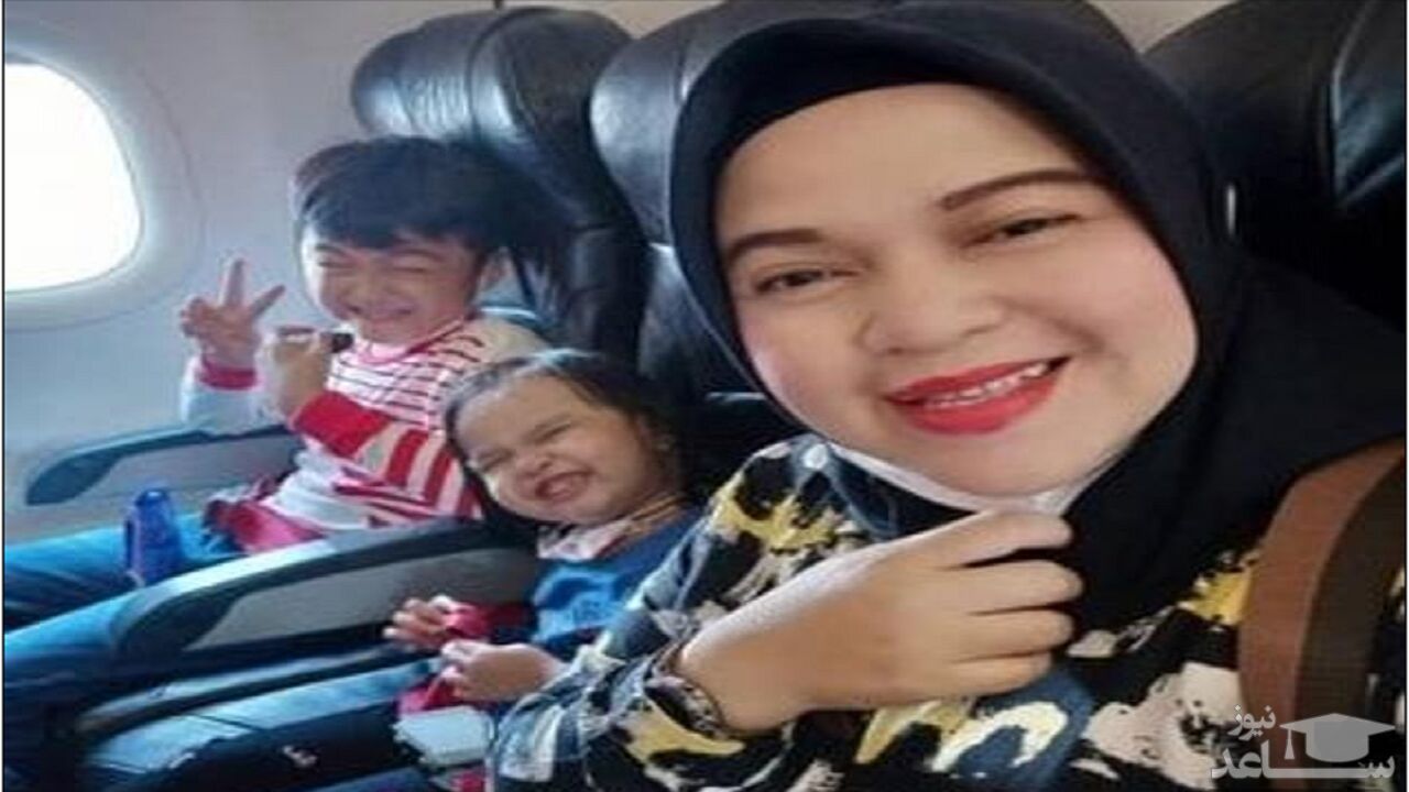 سلفی تلخ مادر و فرزندانش قبل از سقوط هواپیما