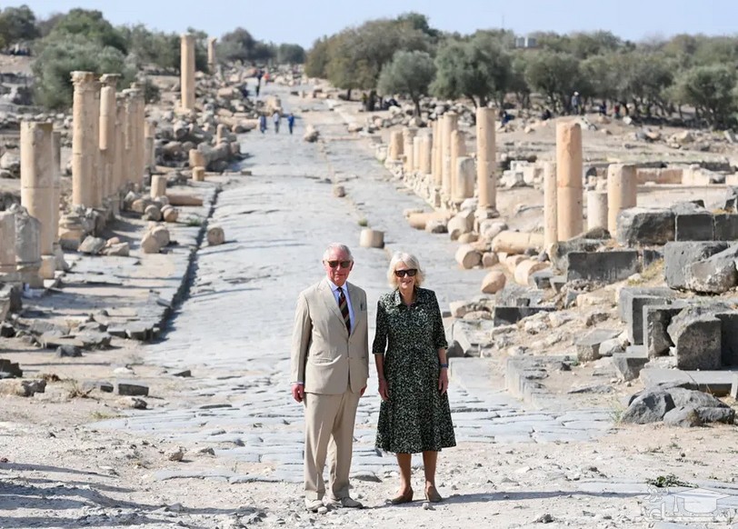 بازدید شاهزاده چارلز ولیعهد بریتانیا و همسرش از شهر باستانی "گادارا" در اردن/ شاتر استوک