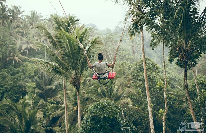 تاب سواری در ارتفاع در بالی