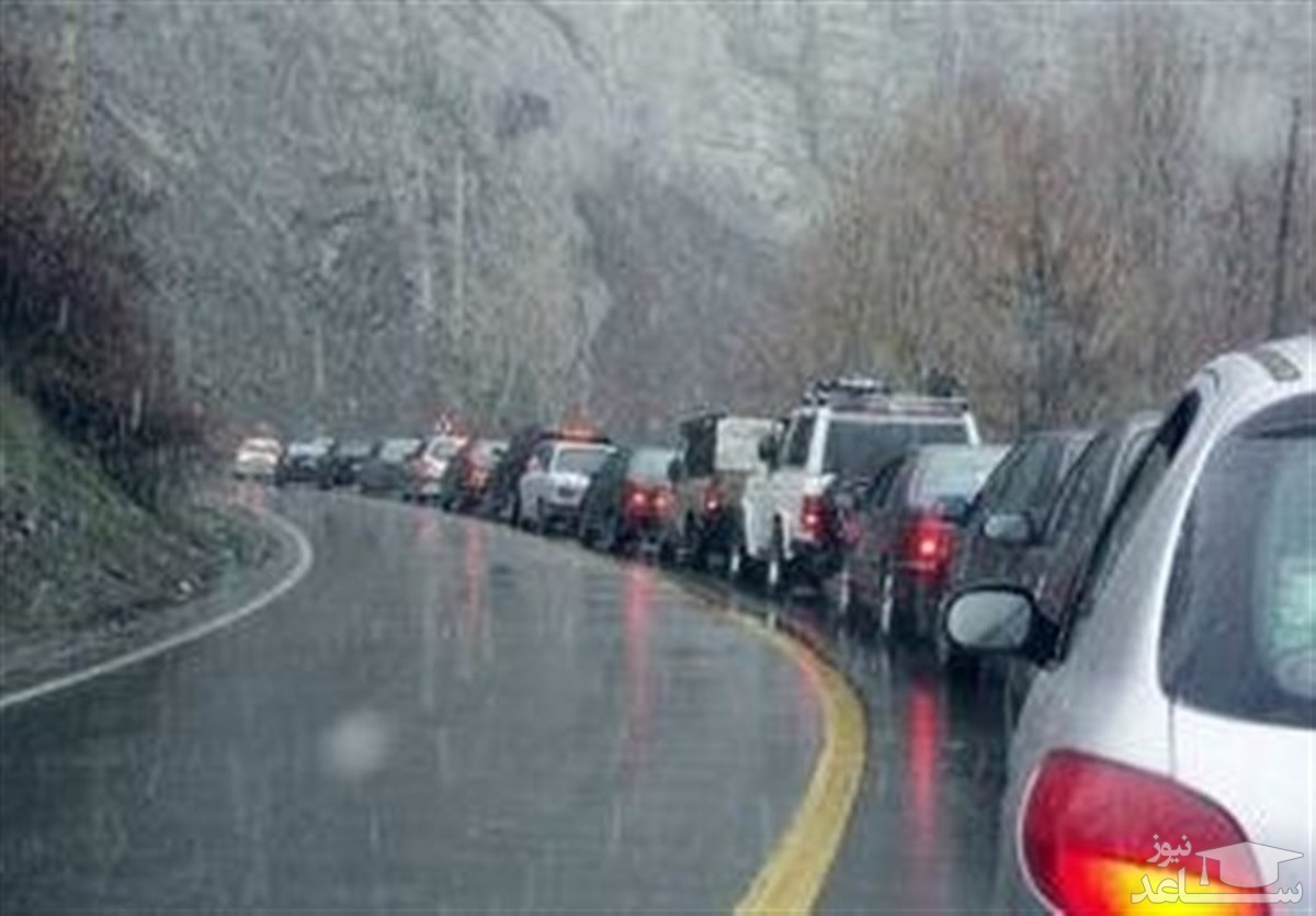 جاده چالوس مسدود شد/ بارش و لغزندگی در محورهای ۱۰ استان