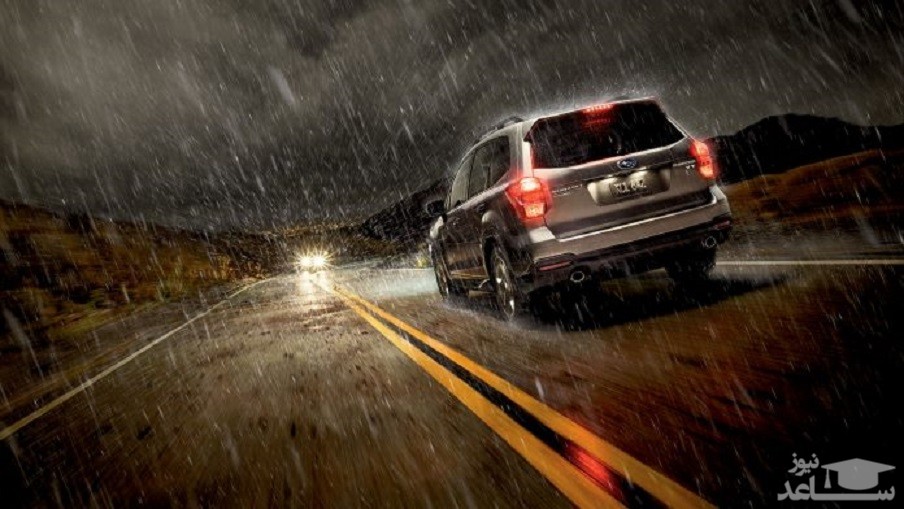 جلوگیری از لیز خوردن خودرو در باران