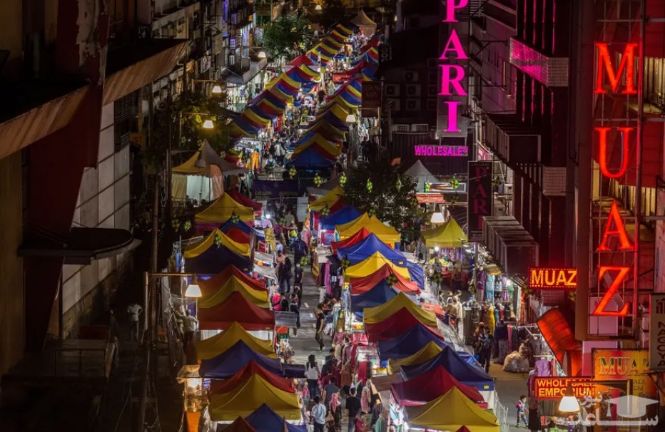 بازار شبانه ماه رمضان در مالزی