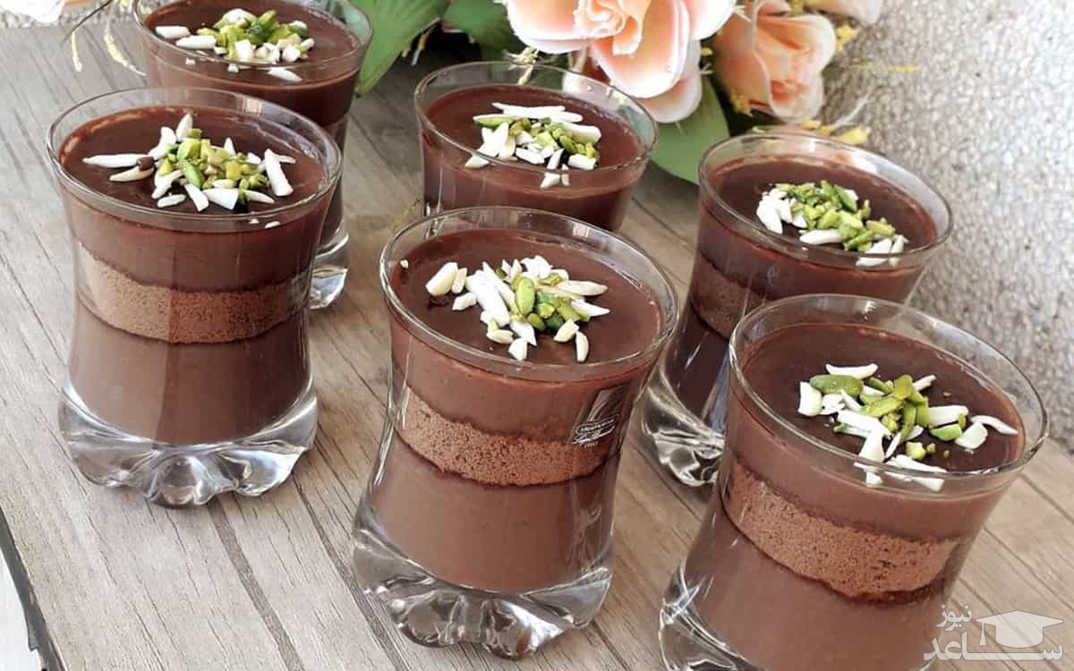 روش تهیه دسر ساده خانگی یخچالی