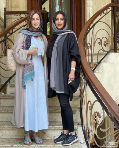 شقایق دهقان و دوستش