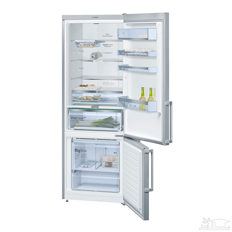 فضای داخلی  یخچال فریزر بوش مدل KGN56AI304