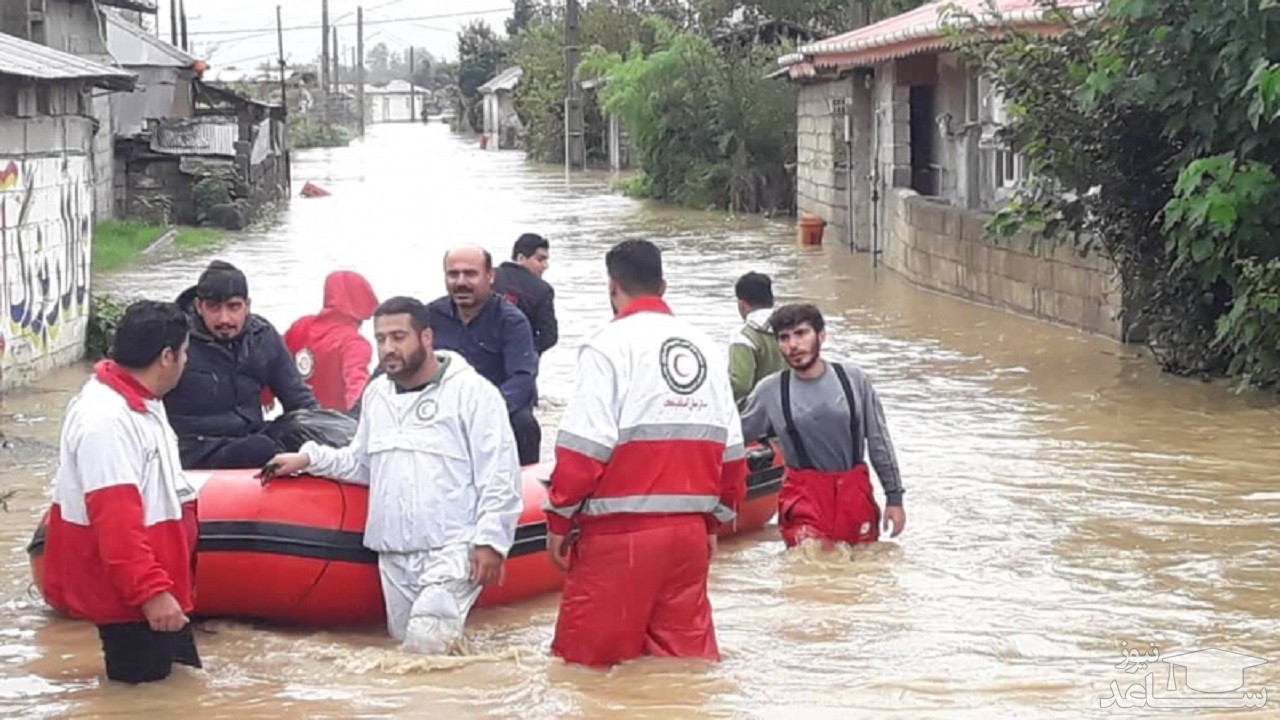 امدادرسانی به مناطق سیل زده شرق تهران به وسیله قطار / ۱۹ استان کشور در خطر سیل