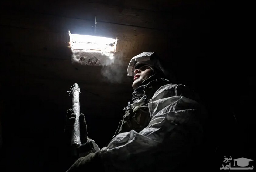 نیروهای ارتش اوکراین در مواضع خود در جبهه شرقی این کشور/ EPA