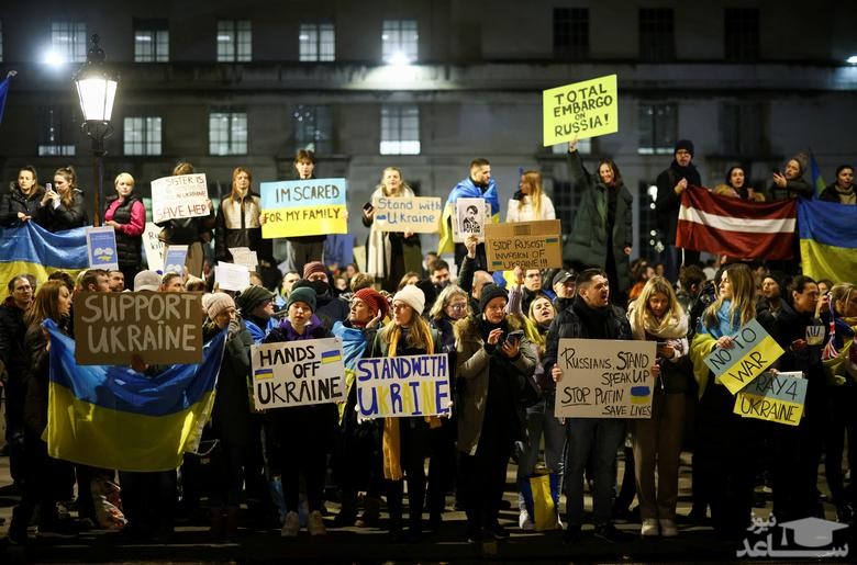 تظاهرات در شهرهای مختلف قاره های آسیا، اروپا و آمریکا در محکومیت حمله روسیه به اوکراین و اعلام همبستگی با مردم اوکراین/ رویترز