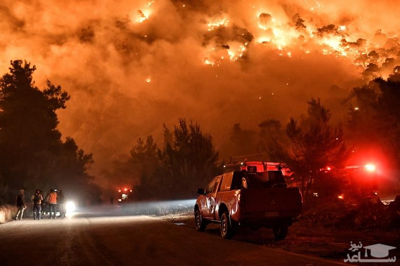 آتش سوزی جنگل های یونان