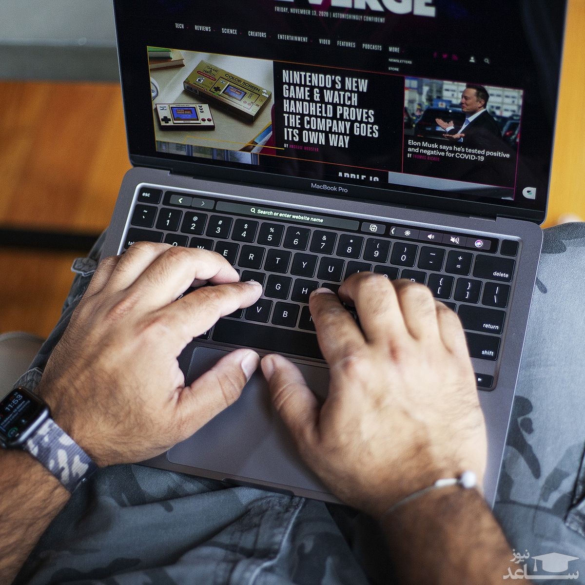 لپ تاپ 13 اینچی اپل مدل MacBook Pro MYDC2 2020 همراه با تاچ بار