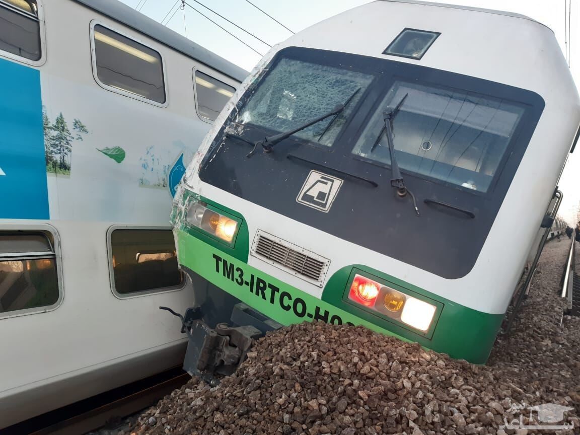 نحوه برخورد دو قطار مترو تهران ـ کرج اعلام شد