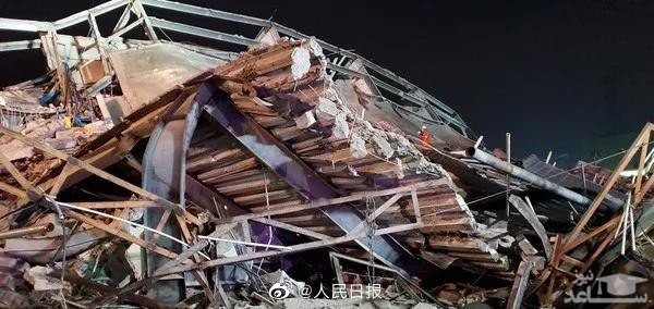 ساختمان قرنطینه بیماران کرونایی در چین فرو ریخت+ فیلم و عکس