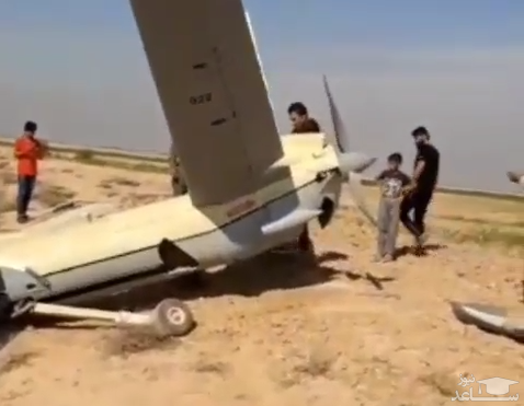 (فیلم) ادعای سقوط یک پهپاد در اطراف خوزستان