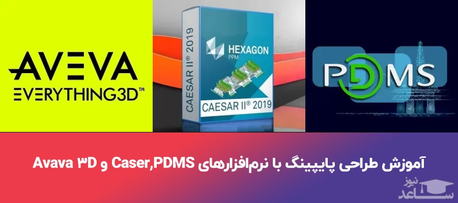 آموزش طراحی پایپینگ با نرم‌افزارهای Caser,PDMS و Avava 3D