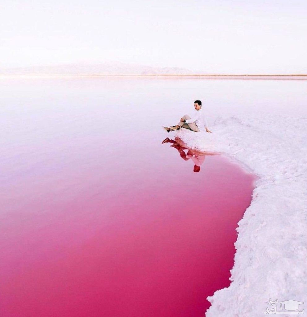 دریاچه مهارلوی شیراز، دریاچه ای عجیب و صورتی رنگ!