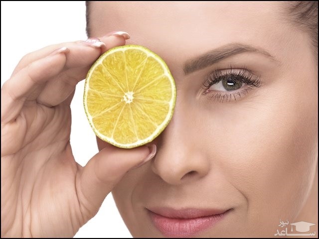 صورت زن به همراه لیمو