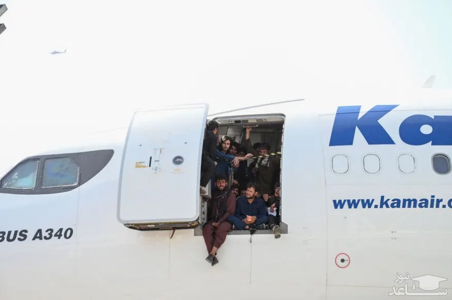 مسافران افغانی در هواپیما