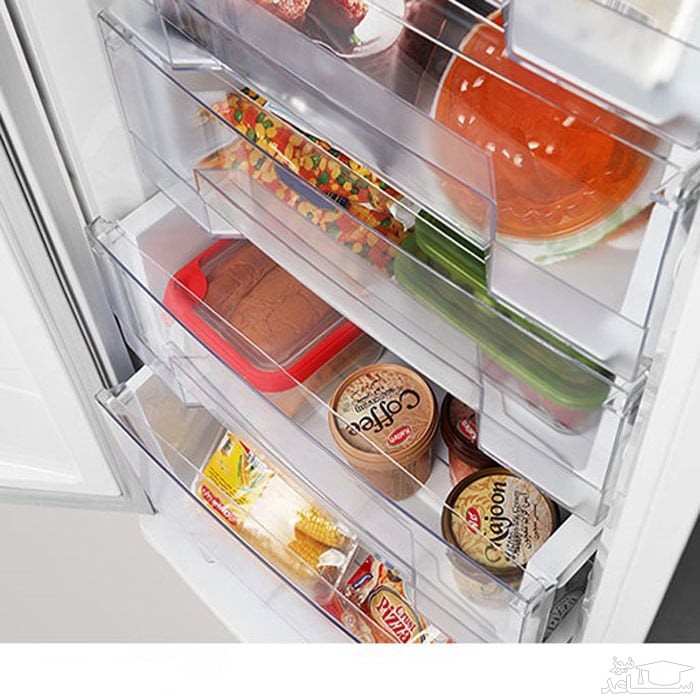 فضای داخلی یخچال و فریزر برفاب مدل BNF-BNR