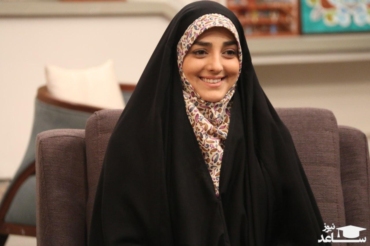 چادر حجاب زینتی و گران قیمت ستاره سادات قطبی