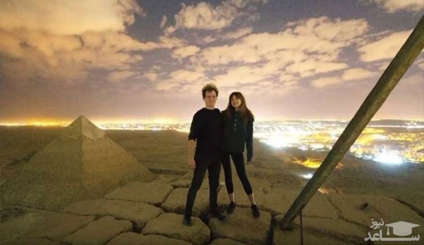 ضبط فیلم غیراخلاقی در بالای اهرام مصر!