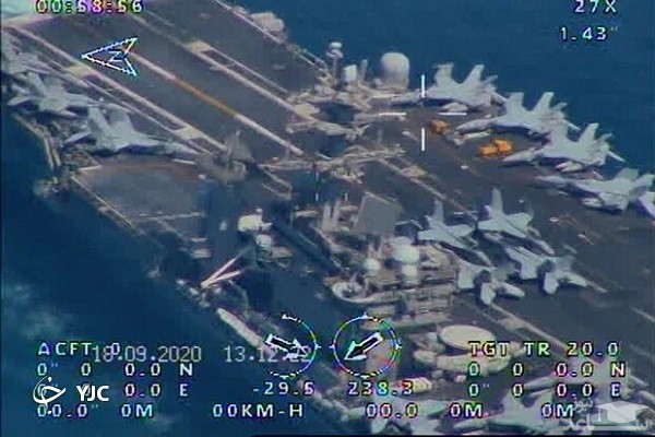 رهگیری ناوهای آمریکایی توسط پهپادهای ایرانی