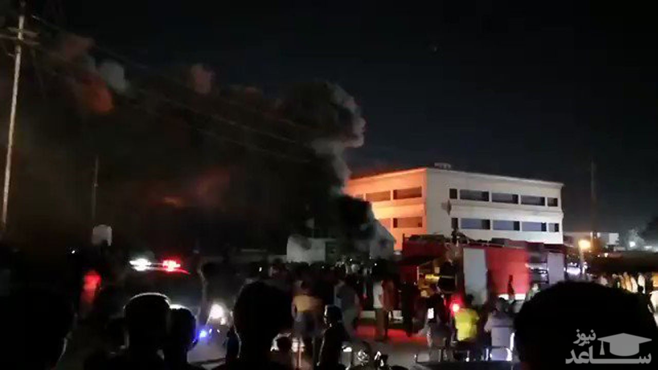 آتش‌سوزی در بیمارستان بیماران کرونایی در عراق + فیلم