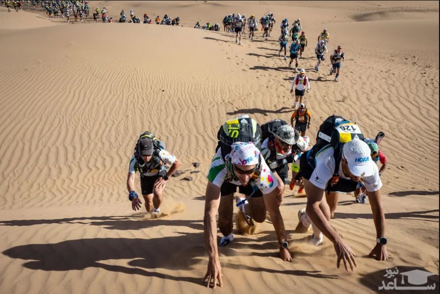 مسابقات ماراتون صحرا در مراکش/ خبرگزاری فرانسه