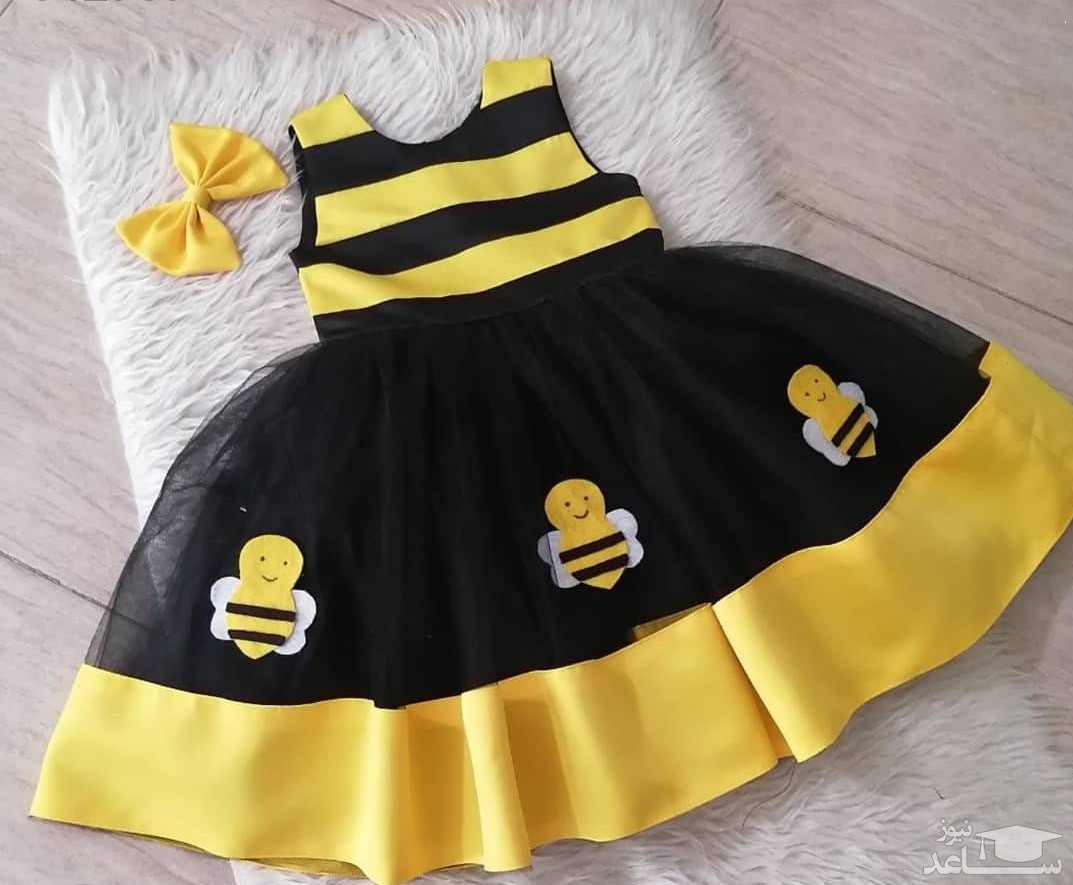 زیباترین مدل لباس برای تم تولد زنبور عسل