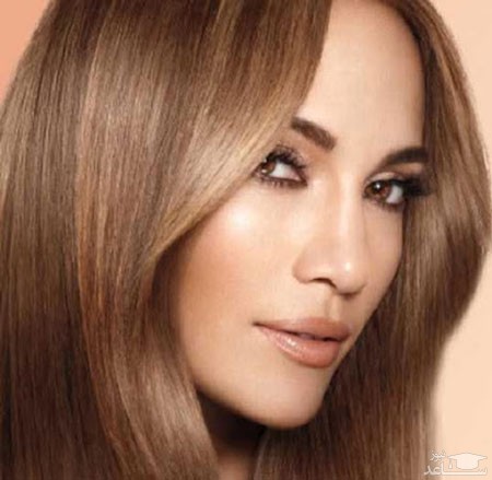 آرایش چهره با مو قهوه ای