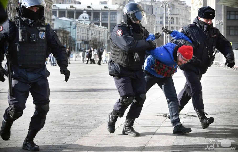 اعتراضات ضدجنگ در شهر مسکو روسیه/ خبرگزاری فرانسه