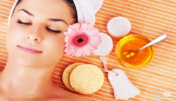 پوستر پاکسازی صورت با عسل