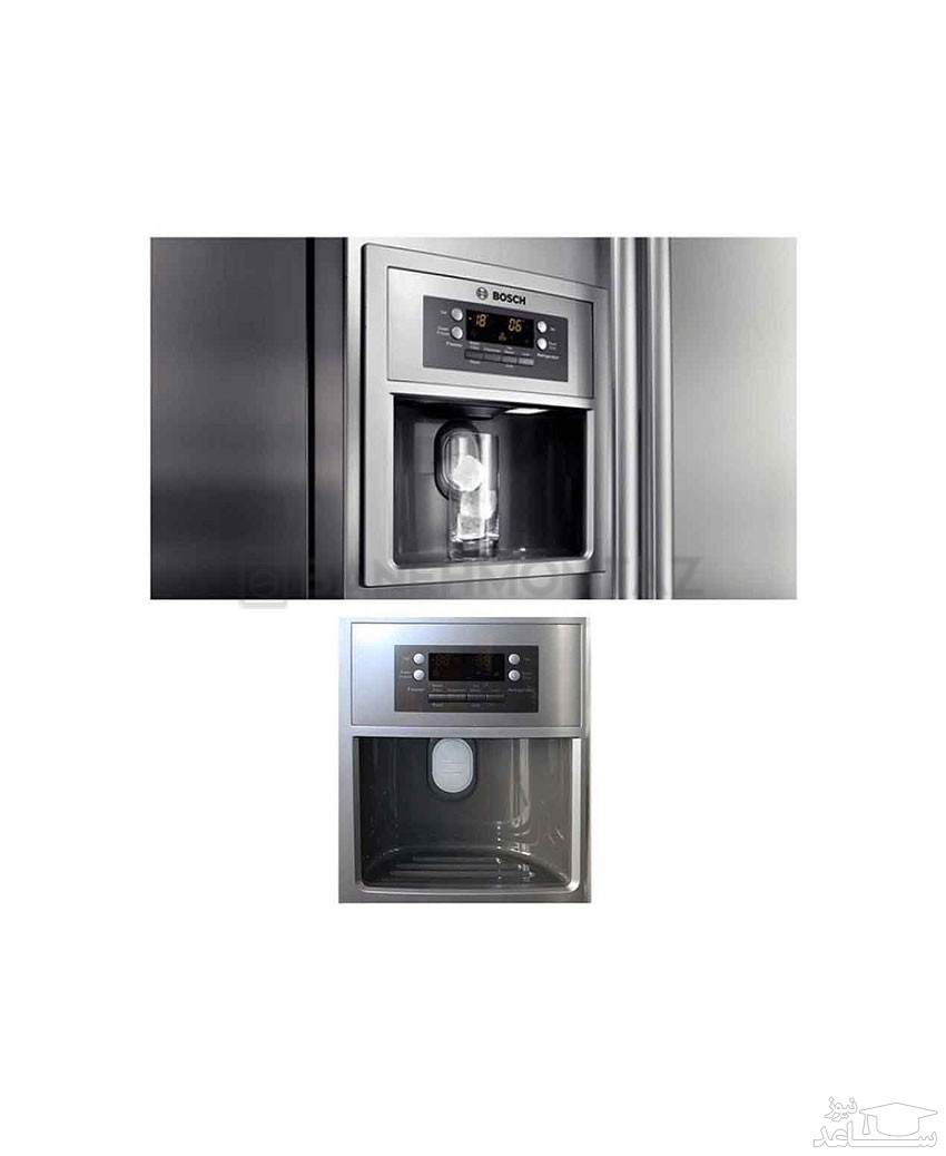 آبسردکن یخچال فریزرساید بوش مدل KAN58A704
