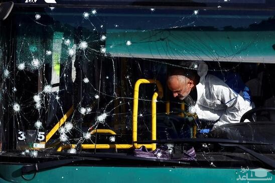 بمبگذاری در یک ایستگاه اتوبوس در شهر قدس/ رویترز