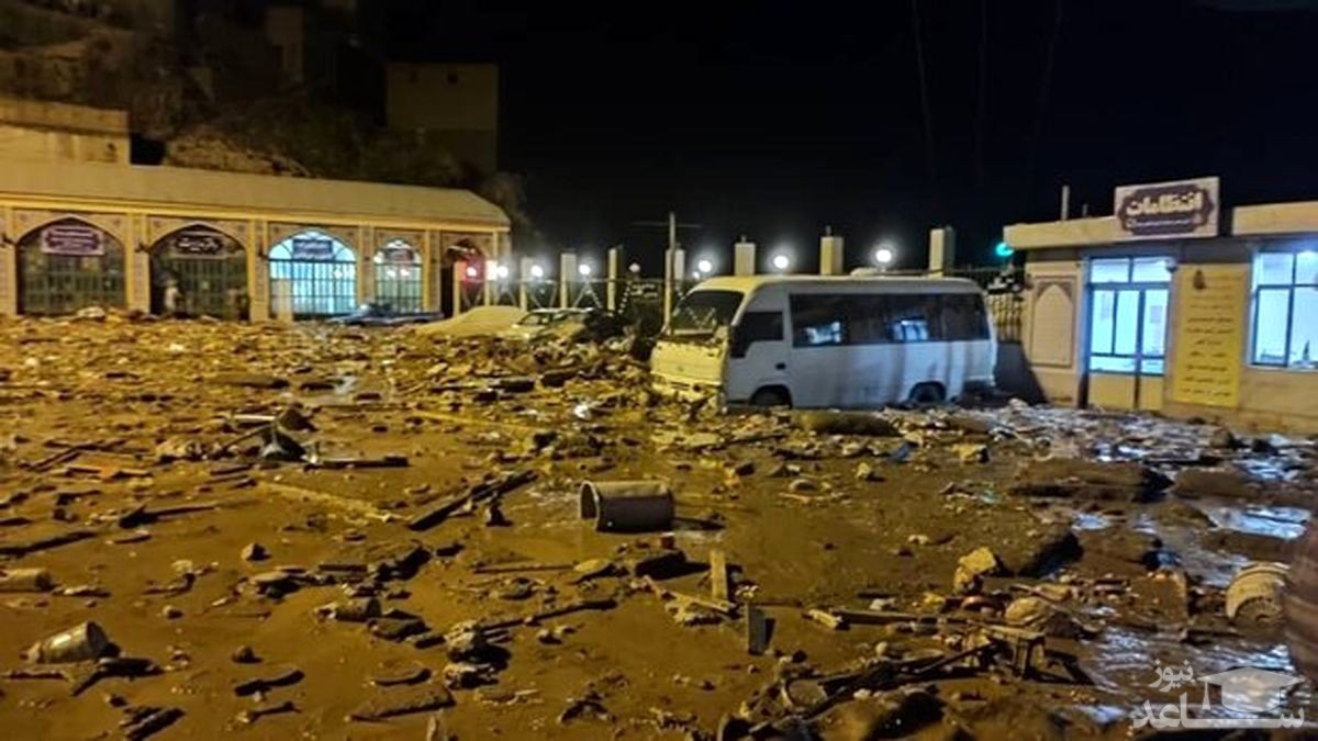 ( ویدئو) لحظات دلهره آور شروع سیل در امامزاده داوود